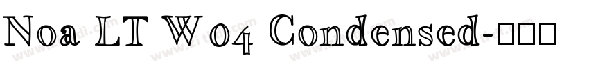 Noa LT W04 Condensed字体转换 Noa LT W04 Condensed字体转换